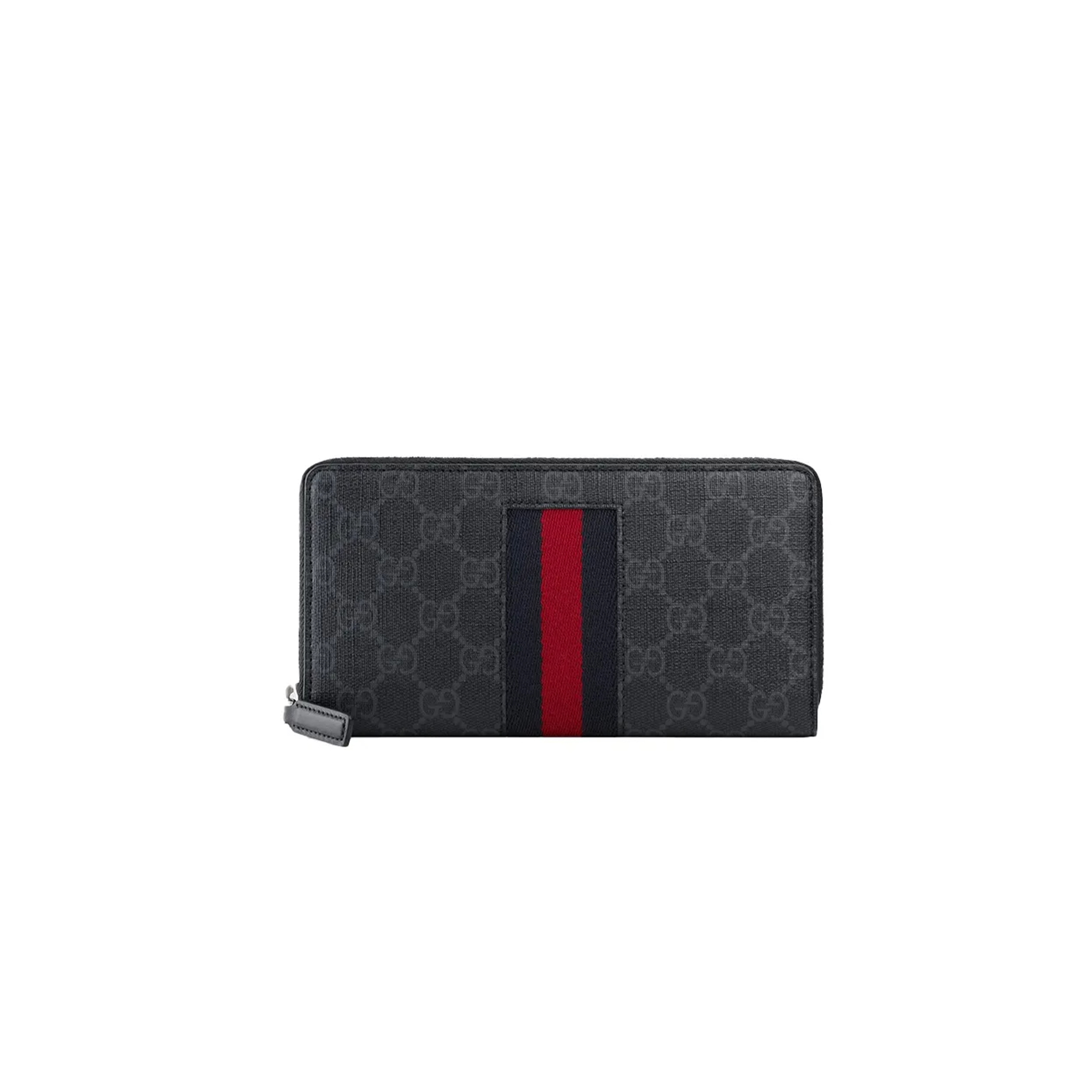 GUCCI GG SUPREME ROUND ZIPPER LONG WALLET 408831 (19*10*2.5cm)